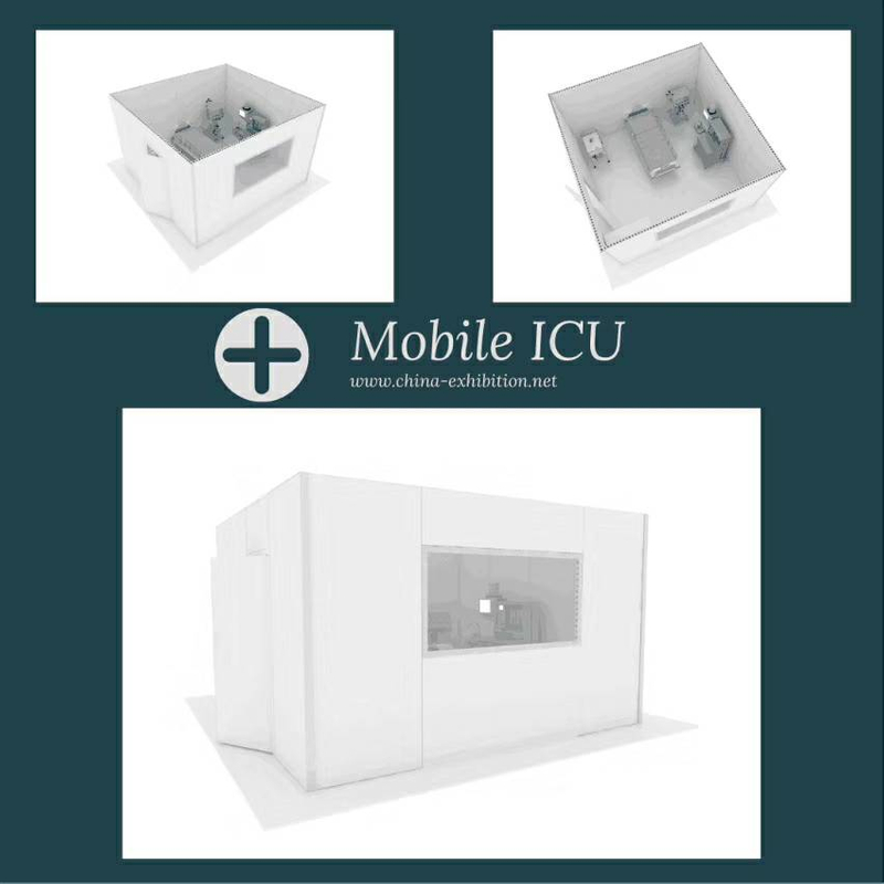 3x3m 3x6m mobile modular booth quarantine hospital medical isolation room