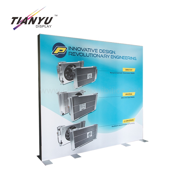 Tianyu Free Standing Double Side LED Slim Aluminium Frame Frameless Fabric Advertising Light Box 