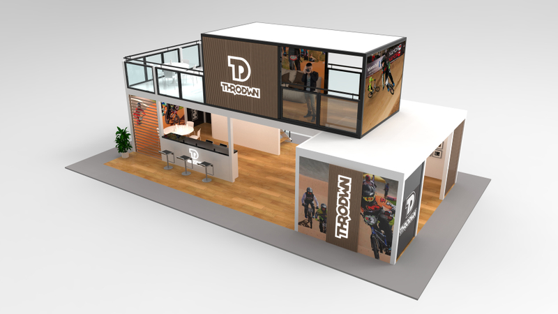 Tianyu High End Modular Aluminum Frame Design 2 Story Container Double Deck Booth Exhibition Stand for Sale