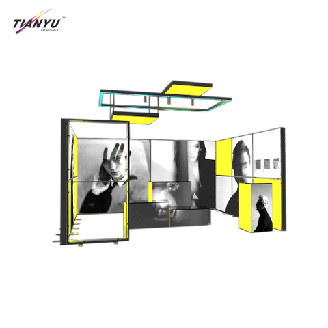TIANYU New System Trade Show Display Advertising Light Boxes Exhibition Booth