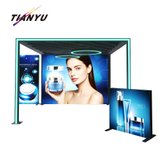 TIANYU Led Profile Aluminum Trade Show Display Cabinet with Granite Slab Packaging Seg Light Box Aluminium Wall Frames