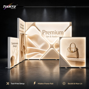 Modular Fabric Lightbox Display Booth System For Trade Shows TIANYU