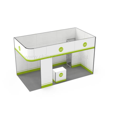 Custom modern expo display modular shell scheme 20x20 exhibit booth