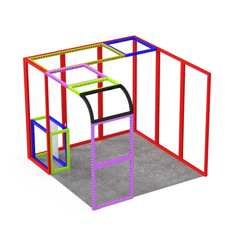 3x3m Custom easy install trade show exhibit booths contractor