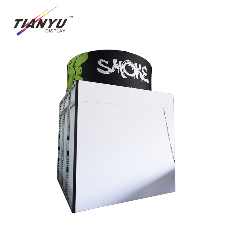 Tianyu New Custom 3X3 Light Box Advertising Exhibition Booth With Aluminum Counter Table
