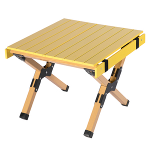 Tianyu High Quality Portable Wooden Or Aluminum Picnic Table Mini Egg Roll Table