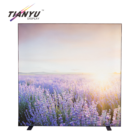 Tianyu New Product Trade Show Display Booth Double Signs Aluminum Free Standing Advertising Led Light Box