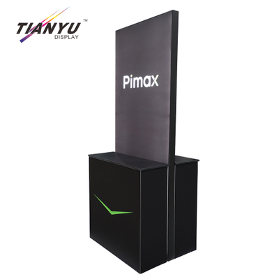 Tianyu Modern Stylish Shop Counter Table Design Folding Tradeshow Folding Standing Table