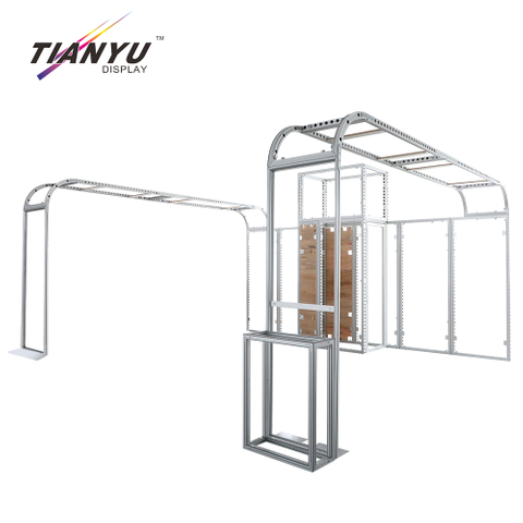 Tianyu Reusable Aluminum M Series System Expo Booth Easy Assemble Disassemble Exhibition Light Box Trade Show Booth Fair Stand