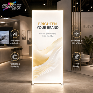 Frameless SEG Fabric Lightbox Display for Exhibitions | Sleeko