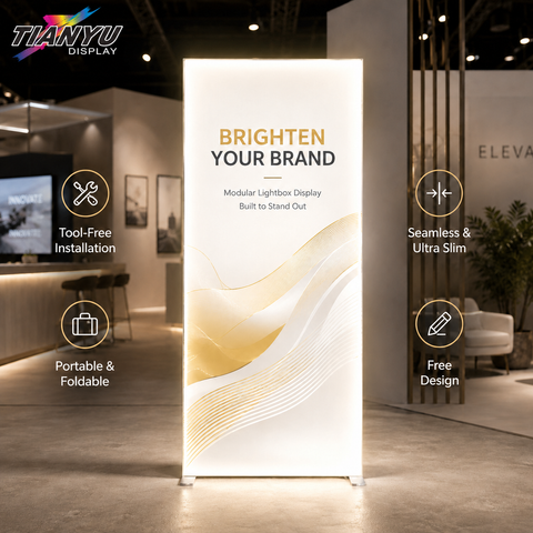 Frameless SEG Fabric Lightbox Display for Exhibitions | Sleeko