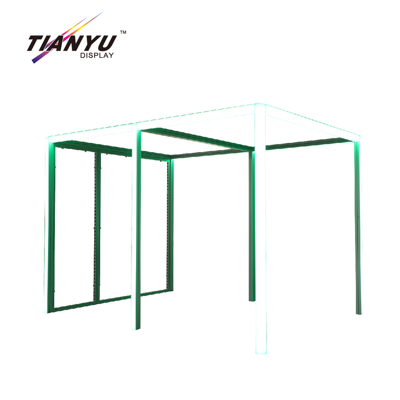 Tianyu Luxury 2 Floor Exhibition Booth Manufacturer Customized Technology Design Eg Lightbox Booths Exhibition Stand Ecofriendly