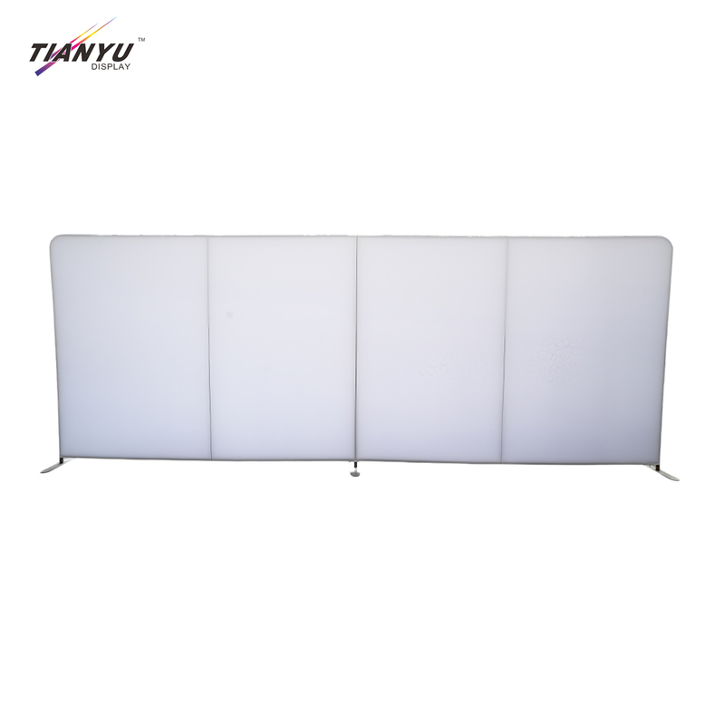 TIANYU Steel Advertising Led Arch Tension Backdrop 8x8 Polyester Cotton Fabric Banners Banner Stand Display