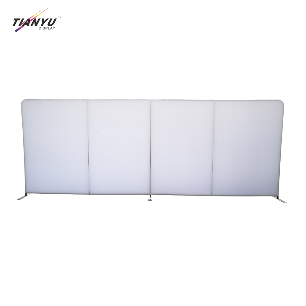 TIANYU Steel Advertising Led Arch Tension Backdrop 8x8 Polyester Cotton Fabric Banners Banner Stand Display