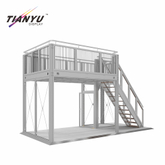 TIANYU Aluminium Decking Frame Exhibitions Booth with Stairs Trade Show Display Modular Wall System Personalized