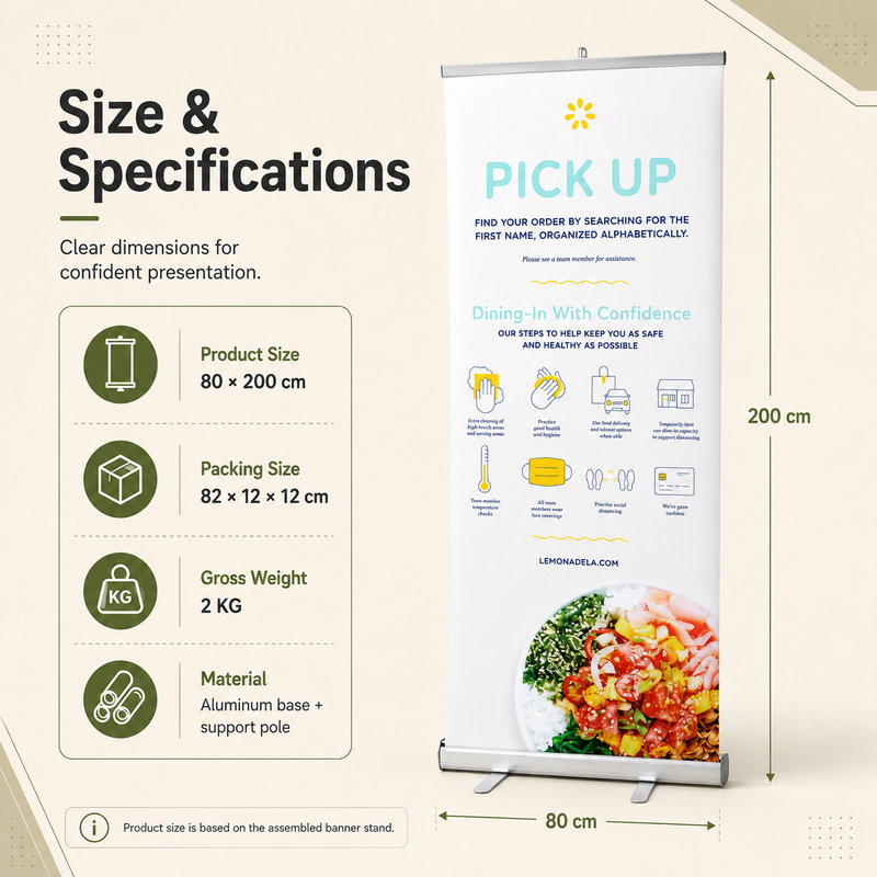 TIANYU Retractable Trade Show Display Electric Roll up 80 200 Banner Stand