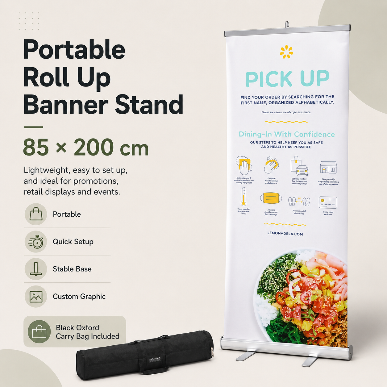 TIANYU Trade Show Display Ceiling Wholesale Retractable Standee Aluminium Pull Stand Kakemono Fan Roll up Banner