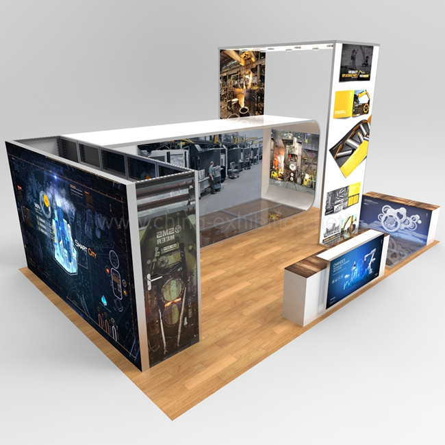 Advertising trade show indoor flexible led display screen