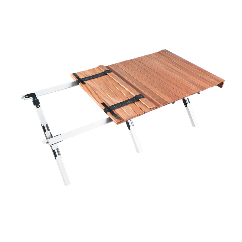 New Design Outdoor Garden Wood Small Dining Room Long Fold Up Wooden Camping Folding Picnic Egg Roll Table