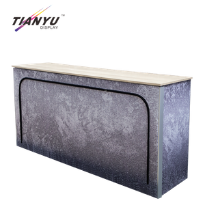 Tianyu Hot Sale Aluminum Frame Tension Fabric Promotion Booth Counter Table Portable Exhibition Reception Desk