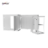 TIANYU Easy Install Exhibition Stands Display Ceramic Tile Rack Trade Show Booth Salon De Beauté Reception Desk