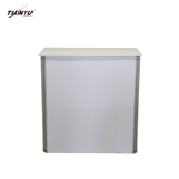 TIANYU Marble Foldable Gym Reception Desk Trade Show Display Fabric