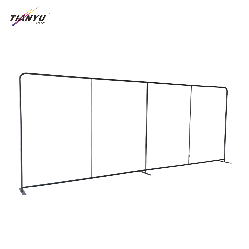 TIANYU Steel Advertising Led Arch Tension Backdrop 8x8 Polyester Cotton Fabric Banners Banner Stand Display