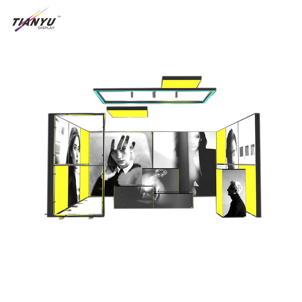 TIANYU New System Trade Show Display Advertising Light Boxes Exhibition Booth