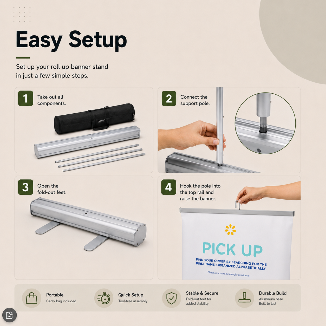 TIANYU Trade Show Display Ceiling Wholesale Retractable Standee Aluminium Pull Stand Kakemono Fan Roll up Banner