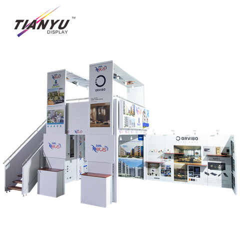 5x9m Custom Design Aluminum Double Deck Trade Show Stand