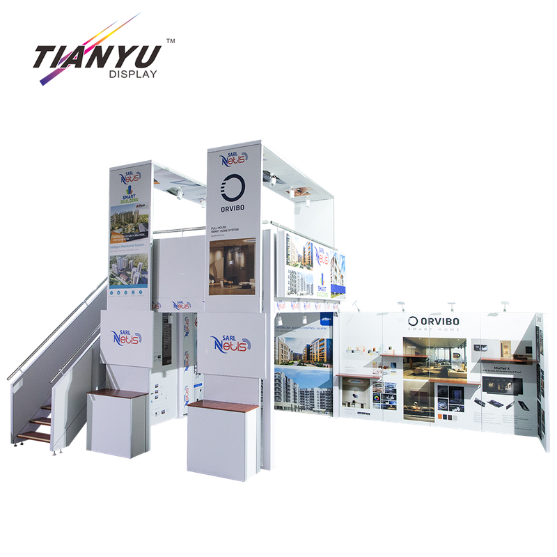 5x9m Custom Design Aluminum Double Deck Trade Show Stand