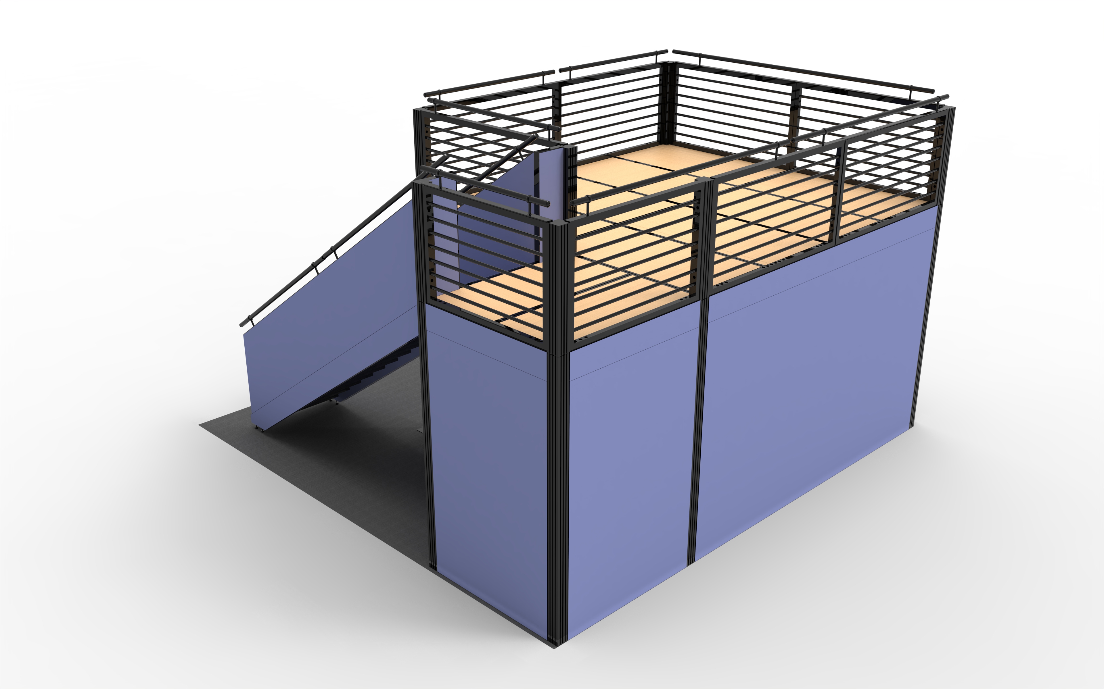 Tianyu wholesale aluminum profile tube standard trade show exhibition booth construction 2 floor double deck exhibit