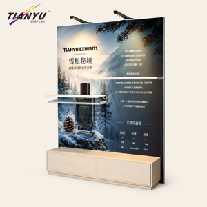 Universal Lightweight Aluminum Modular Display System Backlit Retail Wall Showcase Perforated Profile Rack Easy Assembly Stand