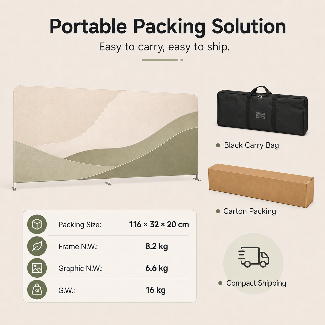 TIANYU 229*600cm Portable Tension Fabric Exhibition Stand