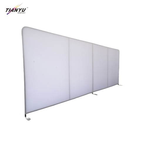 TIANYU Steel Advertising Led Arch Tension Backdrop 8x8 Polyester Cotton Fabric Banners Banner Stand Display