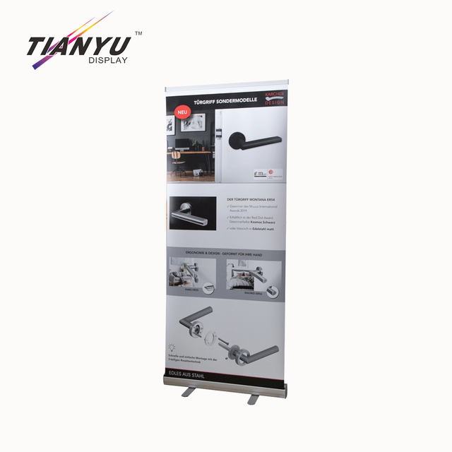 TIANYU Retractable Trade Show Display Electric Roll up 80 200 Banner Stand
