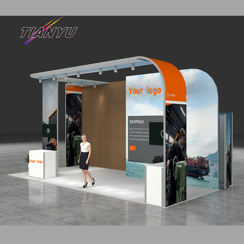 TIANYU Easy Set Up Aluminum Exhibition Booth Activity Ideas Trade Show Booth Modular Accessories Builder for Fair