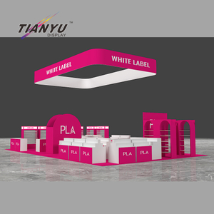 TIANYU Portable Modular Expo Exhibition Booth Product Display Cosmetics Shelves Exhibition Stands Beauty for Exhibition